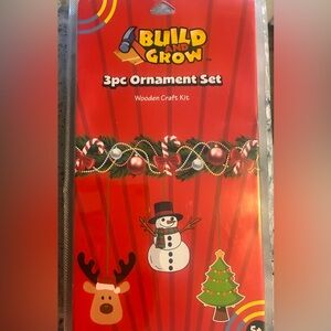 3pc Ornament Set Wooden Craft Kit